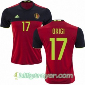 Billige Fotballdrakter Belgia DIVOCK ORIGI Hjemmedraktsett Euro 2016