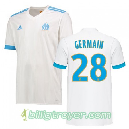 Billige Fotballdrakter Olympique de Marseille GERMAIN 28 Hjemmedraktsett 2017/18 Kortermet
