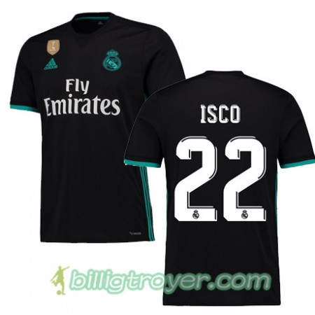 Billige Fotballdrakter Real Madrid ISCO 22 Bortedraktsett 2017/18 Kortermet