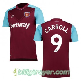 Billige Fotballdrakter West Ham United CARROLL Hjemmedraktsett 2017/18 Kortermet