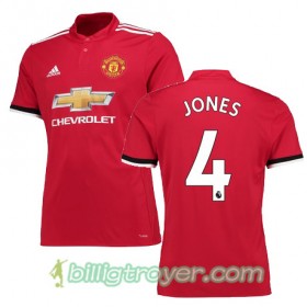 Billige Fotballdrakter Manchester United JONES 4 Hjemmedraktsett 2017/18 Kortermet