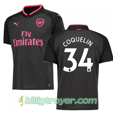 Billige Fotballdrakter Arsenal COQUELIN 34 Tredjedraktsett 2017/18 Kortermet