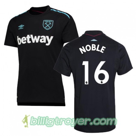 Billige Fotballdrakter West Ham United NOBLE Bortedraktsett 2017/18 Kortermet