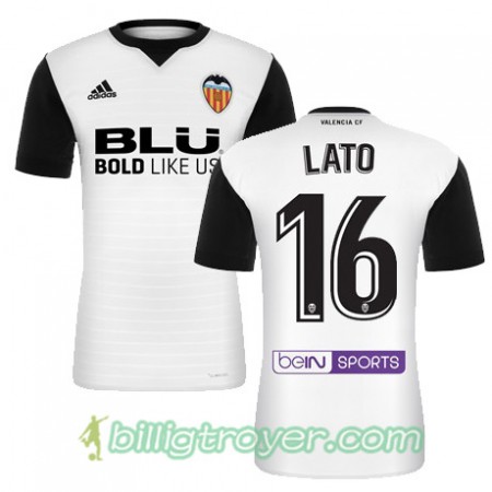 Billige Fotballdrakter Valencia CF LATO Hjemmedraktsett 2017/18 Kortermet