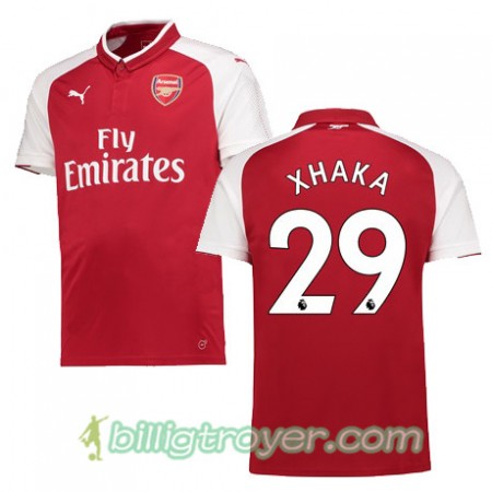 Billige Fotballdrakter Arsenal XHAKA 29 Hjemmedraktsett 2017/18 Kortermet