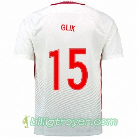 Billige Fotballdrakter Polen KAMIL GLIK Hjemmedraktsett Euro 2016