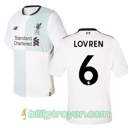 Billige Fotballdrakter Liverpool LOVREN 6 Bortedraktsett 2017/18 Kortermet