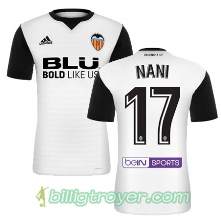 Billige Fotballdrakter Valencia CF NANI Hjemmedraktsett 2017/18 Kortermet