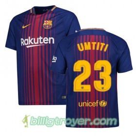 Billige Fotballdrakter FC Barcelona Samuel Umtiti 23 Hjemmedraktsett 2017/18 Kortermet
