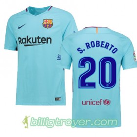 Billige Fotballdrakter FC Barcelona Sergi Roberto 20 Bortedraktsett 2017/18 Kortermet