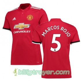 Billige Fotballdrakter Manchester United MARCOS ROJO 5 Hjemmedraktsett 2017/18 Kortermet