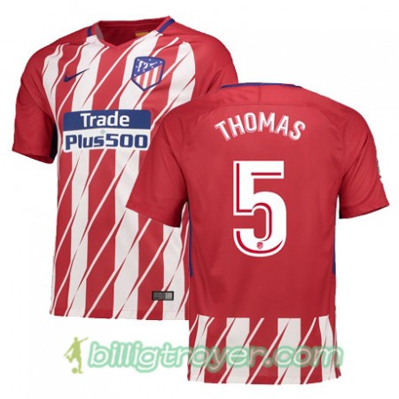 Billige Fotballdrakter Atlético Madrid THOMAS 5 Hjemmedraktsett 2017/18 Kortermet