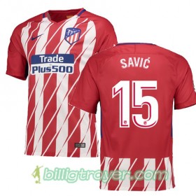 Billige Fotballdrakter Atlético Madrid SAVIC 15 Hjemmedraktsett 2017/18 Kortermet