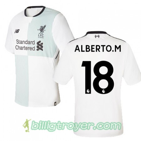 Billige Fotballdrakter Liverpool ALBERTO M 18 Bortedraktsett 2017/18 Kortermet