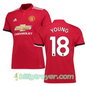 Billige Fotballdrakter Manchester United YOUNG 18 Hjemmedraktsett 2017/18 Kortermet