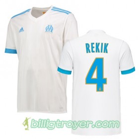 Billige Fotballdrakter Olympique de Marseille KARIM REKIK 4 Hjemmedraktsett 2017/18 Kortermet