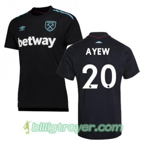 Billige Fotballdrakter West Ham United A AYEW Bortedraktsett 2017/18 Kortermet