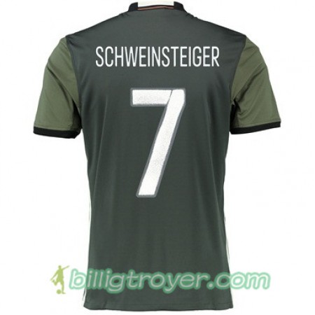 Billige Fotballdrakter Tyskland BASTIAN SCHWEINSTEIGER Bortedraktsett Euro 2016