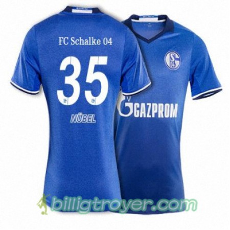 Billige Fotballdrakter FC Schalke 04 NUBEL 35 Hjemmedraktsett 2017/18 Kortermet