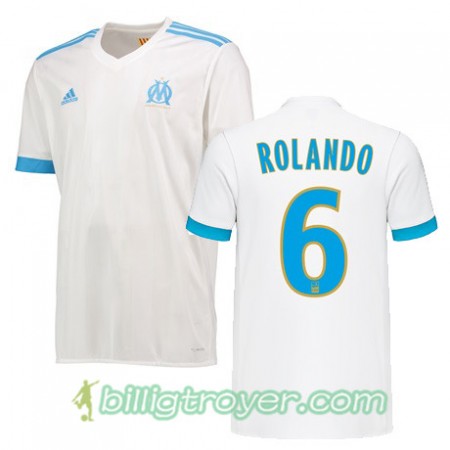 Billige Fotballdrakter Olympique de Marseille ROLANDO 6 Hjemmedraktsett 2017/18 Kortermet