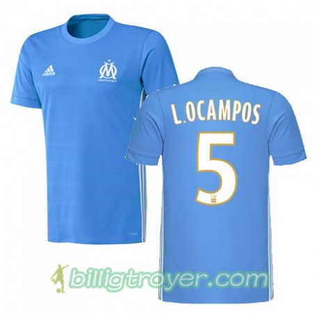 Billige Fotballdrakter Olympique de Marseille LUCAS OCAMPOS 5 Bortedraktsett 2017/18 Kortermet