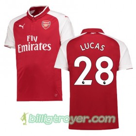 Billige Fotballdrakter Arsenal LUCAS 28 Hjemmedraktsett 2017/18 Kortermet