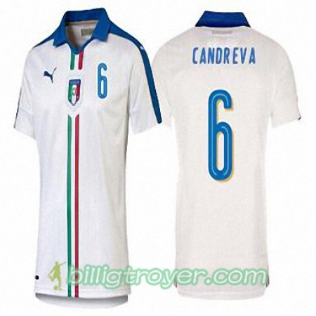 Billige Fotballdrakter Italia ANTONIO CANDREVA Bortedraktsett Euro 2016