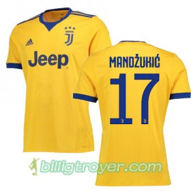 Billige Fotballdrakter Juventus MANDZUKIC 17 Bortedraktsett 2017/18 Kortermet
