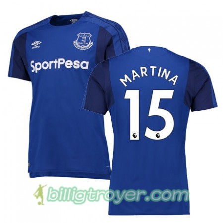 Billige Fotballdrakter Everton MARTINA Hjemmedraktsett 2017/18 Kortermet