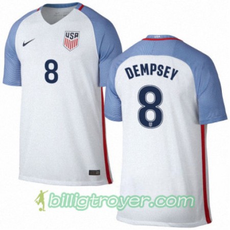 Billige Fotballdrakter USA CLINT DEMPSEY Hjemmedraktsett 2016/17 Kortermet