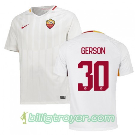 Billige Fotballdrakter AS Roma GERSON 30 Bortedraktsett 2017/18 Kortermet