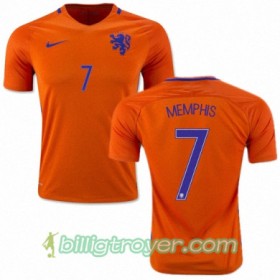 Billige Fotballdrakter Nederland MEMPHIS DEPAY Hjemmedraktsett 2016/17 Kortermet