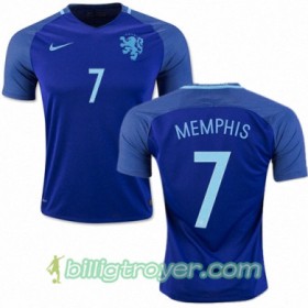 Billige Fotballdrakter Nederland MEMPHIS DEPAY Bortedraktsett 2016/17 Kortermet
