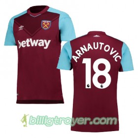 Billige Fotballdrakter West Ham United ARNAUTOVIC Hjemmedraktsett 2017/18 Kortermet