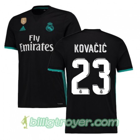 Billige Fotballdrakter Real Madrid KOVACIC 23 Bortedraktsett 2017/18 Kortermet