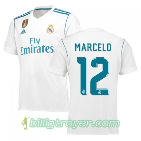 Billige Fotballdrakter Real Madrid MARCELO 12 Hjemmedraktsett 2017/18 Kortermet