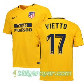Billige Fotballdrakter Atlético Madrid VIETTO 17 Bortedraktsett 2017/18 Kortermet