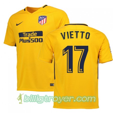 Billige Fotballdrakter Atlético Madrid VIETTO 17 Bortedraktsett 2017/18 Kortermet