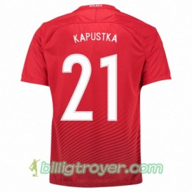 Billige Fotballdrakter Polen BARTOSZ KAPUSTKA Bortedraktsett Euro 2016
