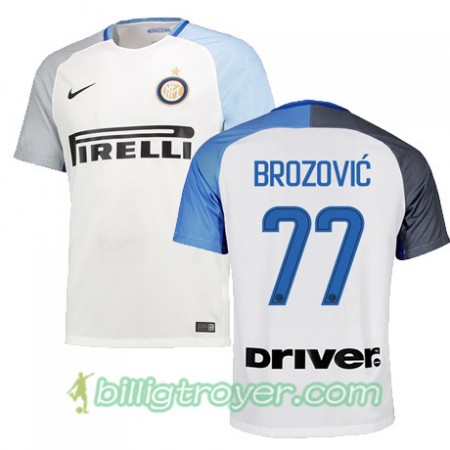 Billige Fotballdrakter Inter BROZOVIC 77 Bortedraktsett 2017/18 Kortermet
