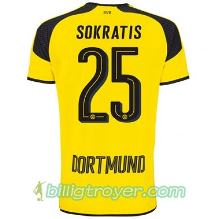 Billige Fotballdrakter Borussia Dortmund SOKRATIS 25 Tredjedraktsett 2017/18 Kortermet
