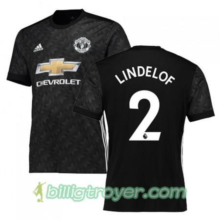 Billige Fotballdrakter Manchester United LINDELOF 2 Bortedraktsett 2017/18 Kortermet
