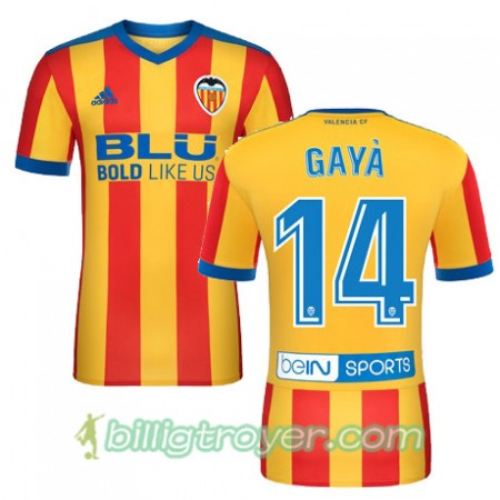 Billige Fotballdrakter Valencia CF GAYA Bortedraktsett 2017/18 Kortermet