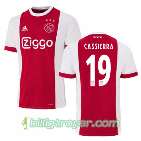 Billige Fotballdrakter AFC Ajax MATEO CASSIERRA 19 Hjemmedraktsett 2017/18 Kortermet