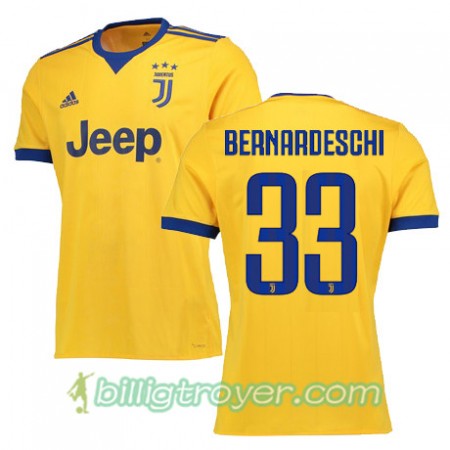Billige Fotballdrakter Juventus BERNARDESCHI 33 Bortedraktsett 2017/18 Kortermet