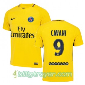 Billige Fotballdrakter Paris SG EDINSON CAVANI 9 Bortedraktsett 2017/18 Kortermet