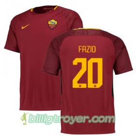 Billige Fotballdrakter AS Roma FAZIO 20 Hjemmedraktsett 2017/18 Kortermet
