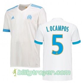 Billige Fotballdrakter Olympique de Marseille LUCAS OCAMPOS 5 Hjemmedraktsett 2017/18 Kortermet