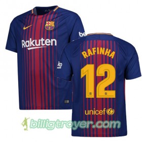 Billige Fotballdrakter FC Barcelona RAFINHA 12 Hjemmedraktsett 2017/18 Kortermet
