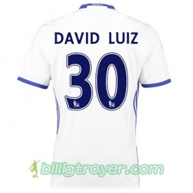 Billige Fotballdrakter Chelsea DAVID LUIZ 30 Tredjedraktsett 2017/18 Kortermet